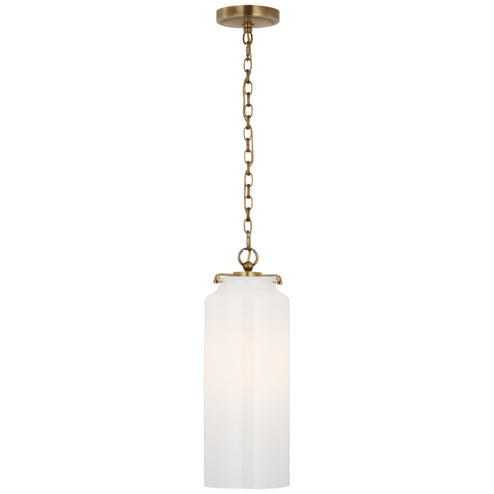 Katie Cylider LED Pendant in Hand-Rubbed Antique Brass (268|TOB5227HABG2WG)