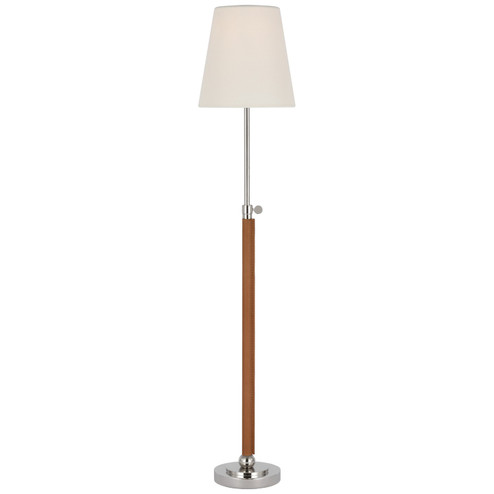 Bryant Wrapped LED Table Lamp in Polished Nickel and Natural Leather (268|TOB3580PNNATL)