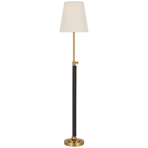 Bryant Wrapped LED Table Lamp in Hand-Rubbed Antique Brass and Chocolate Leather (268|TOB3580HABCHCL)