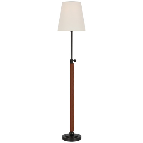 Bryant Wrapped LED Table Lamp in Bronze and Saddle Leather (268|TOB3580BZSDLL)