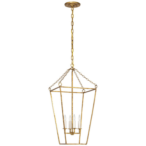 Malloy LED Lantern in Gilded Iron (268|MF5102GI)