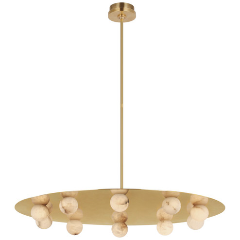 Pertica LED Chandelier in Mirrored Antique Brass (268|KW5522MABALB)