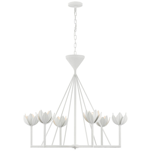 Alberto LED Chandelier in Plaster White (268|JN5008PW)
