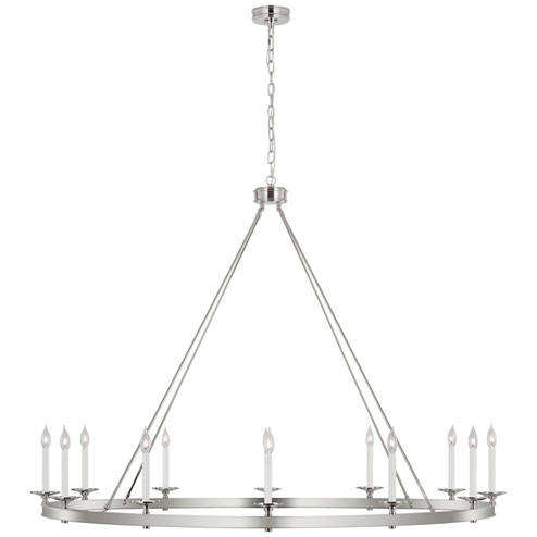 Launceton LED Chandelier in Polished Nickel (268|CHC5615PN)