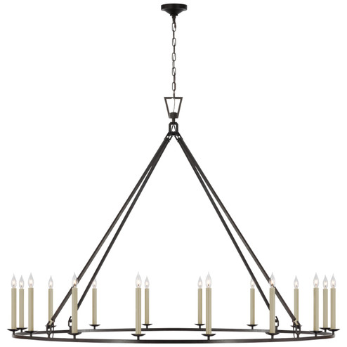 Darlana Ring LED Chandelier in Aged Iron (268|CHC5276AI)