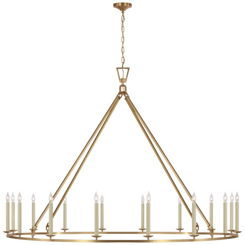 Darlana Ring LED Chandelier in Antique-Burnished Brass (268|CHC5276AB)