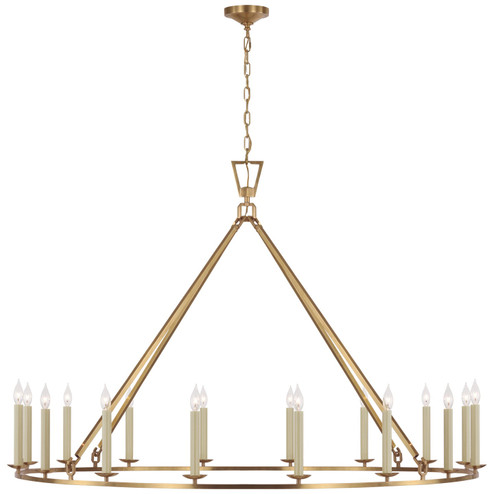 Darlana Ring LED Chandelier in Antique-Burnished Brass (268|CHC5275AB)