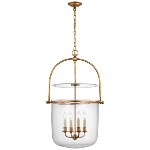 Lorford Four Light Lantern in Gilded Iron (268|CHC2270GICG) Lorford Four Light Lantern in Gilded Iron (268|CHC2270GICG)