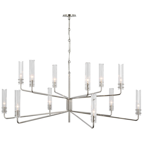 Casoria LED Chandelier in Polished Nickel (268|ARN5486PNCG)