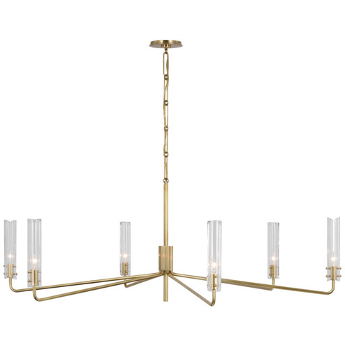 Casoria LED Chandelier in Hand-Rubbed Antique Brass (268|ARN5485HABCG)