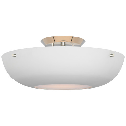 Valencia LED Flush Mount in Polished Nickel (268|ARN4520PNWHT)