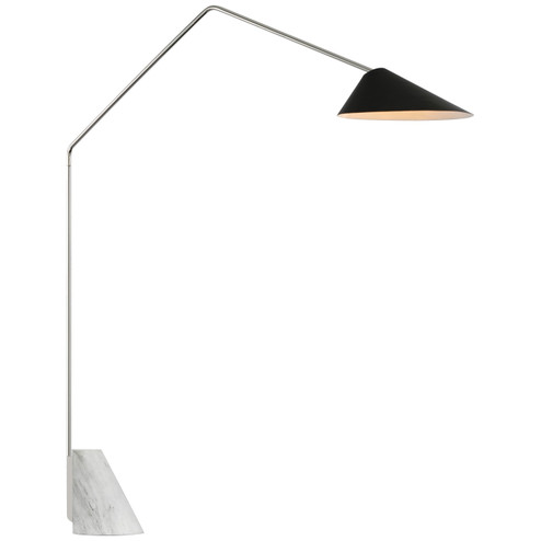 Lorna LED Floor Lamp in Polished Nickel (268|ARN1530PNBLK)