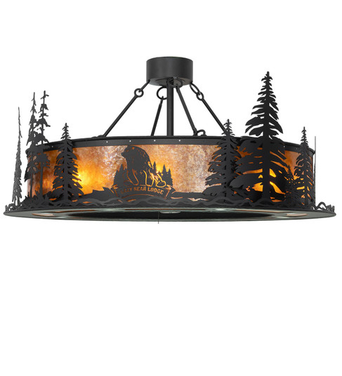 Personalized 16 Light Chandel-Air in Textured Black (57|259237)