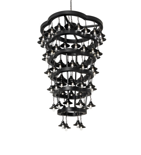 Cretella LED Chandelier in Solar Black (57|257009)