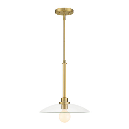 Litto One Light Pendant in Brushed Gold (43|D294M14PBG)