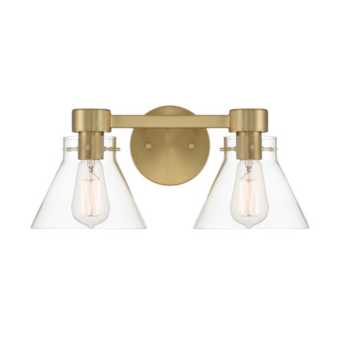 Willow Creek (existing DF extension) Two Light Vanity in Brushed Gold (43|D204M2BBG)