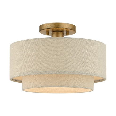 Bellingham One Light Semi-Flush Mount in Antique Gold Leaf (107|5889648)
