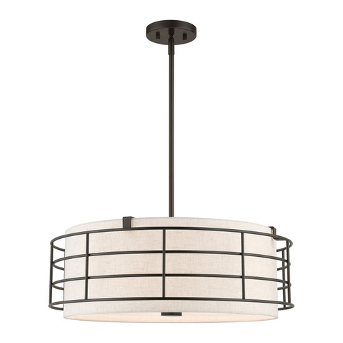 Blanchard Five Light Pendant Chandelier in English Bronze (107|5511592)