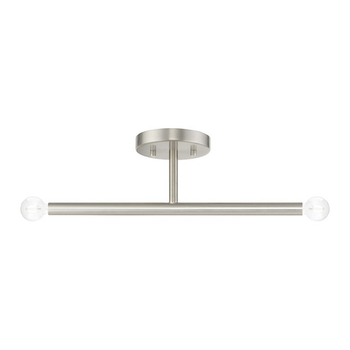 Copenhagen Two Light Semi-Flush Mount in Brushed Nickel (107|5117991)