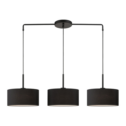 Bainbridge Three Light Linear Chandelier in Black (107|5027304)