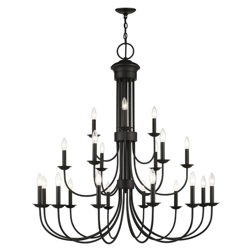 Estate 21 Light Chandelier in Black (107|4268804)