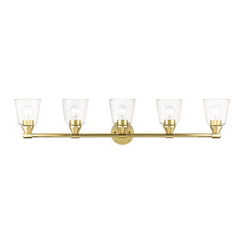 Catania Five Light Vanity Sconce in Polished Brass (107|1678502)