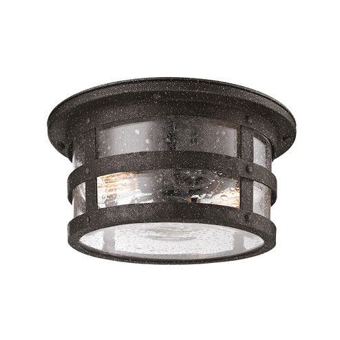 Barbosa Two Light Flush Mount in Aged Pewter (67|C3310APW)