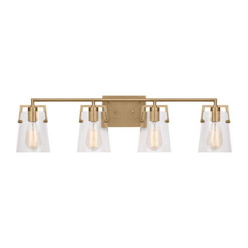 Crofton Four Light Bath in Satin Brass (454|DJV1034SB)