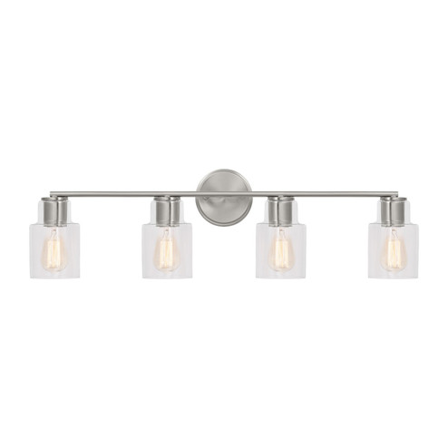 Sayward Four Light Bath in Brushed Steel (454|DJV1004BS)