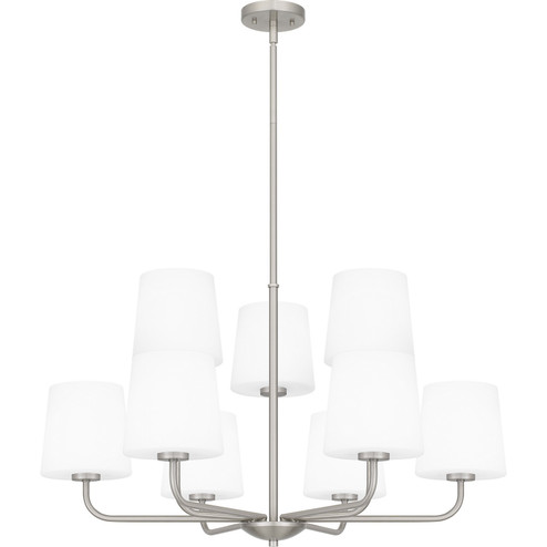 Gallagher Nine Light Chandelier in Brushed Nickel (10|GGR5032BN)