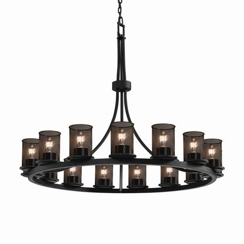 Wire Mesh 15 Light Chandelier in Dark Bronze (102|MSH871510DBRZ)