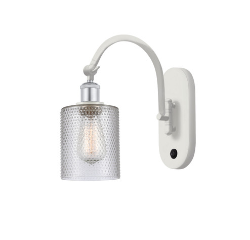 Ballston One Light Wall Sconce in White Polished Chrome (405|5181WWPCG112)