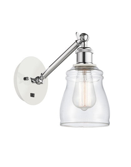 Ballston One Light Wall Sconce in White Polished Chrome (405|3171WWPCG392)