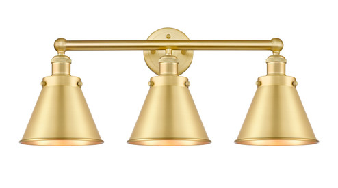 Edison Three Light Bath Vanity in Satin Gold (405|6163WSGM13SG)