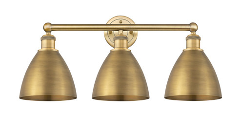 Edison Three Light Bath Vanity in Brushed Brass (405|6163WBBMBD75BB)