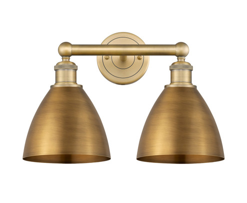 Edison Two Light Bath Vanity in Brushed Brass (405|6162WBBMBD75BB)