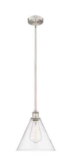 Edison One Light Mini Pendant in Brushed Satin Nickel (405|6161SSNGBC122)