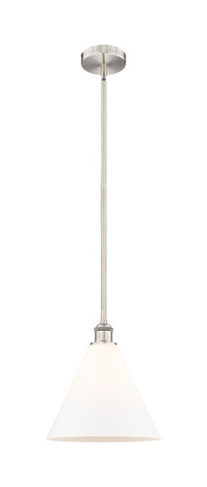 Edison One Light Mini Pendant in Brushed Satin Nickel (405|6161SSNGBC121)