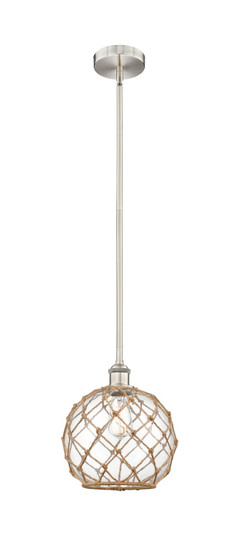 Edison One Light Mini Pendant in Brushed Satin Nickel (405|6161SSNG12210RB)