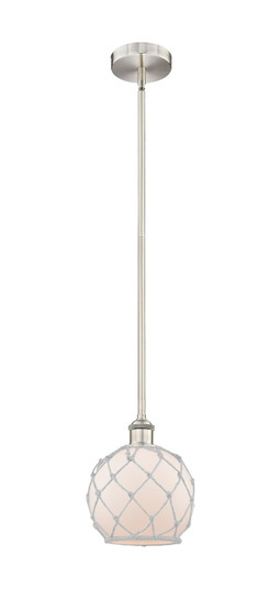 Edison One Light Mini Pendant in Brushed Satin Nickel (405|6161SSNG1218RW)