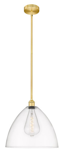 Edison One Light Pendant in Satin Gold (405|6161SSGGBD162)