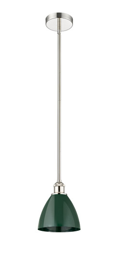 Edison One Light Mini Pendant in Polished Nickel (405|6161SPNMBD75GR)