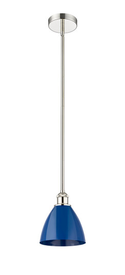 Edison One Light Mini Pendant in Polished Nickel (405|6161SPNMBD75BL)