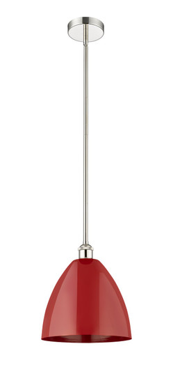 Edison One Light Mini Pendant in Polished Nickel (405|6161SPNMBD12RD)