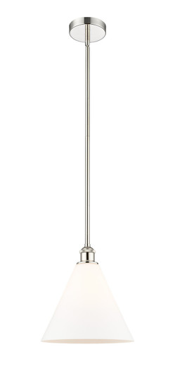 Edison One Light Mini Pendant in Polished Nickel (405|6161SPNGBC121)