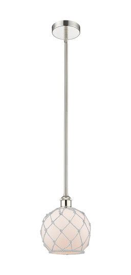 Edison One Light Mini Pendant in Polished Nickel (405|6161SPNG1218RW)