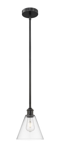 Edison One Light Mini Pendant in Matte Black (405|6161SBKGBC82)