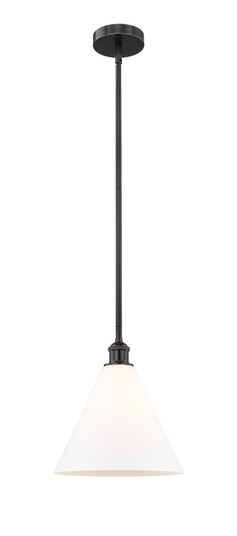 Edison One Light Mini Pendant in Matte Black (405|6161SBKGBC121)