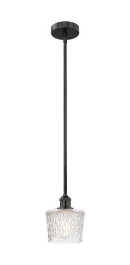 Edison One Light Mini Pendant in Matte Black (405|6161SBKG402)