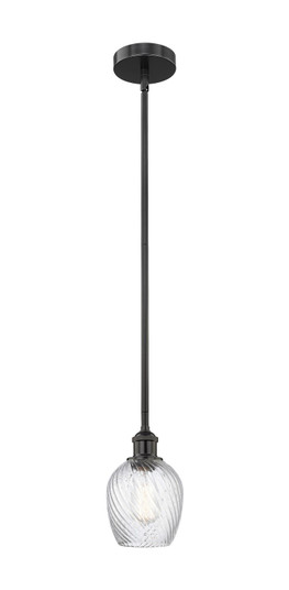 Edison One Light Mini Pendant in Matte Black (405|6161SBKG292)